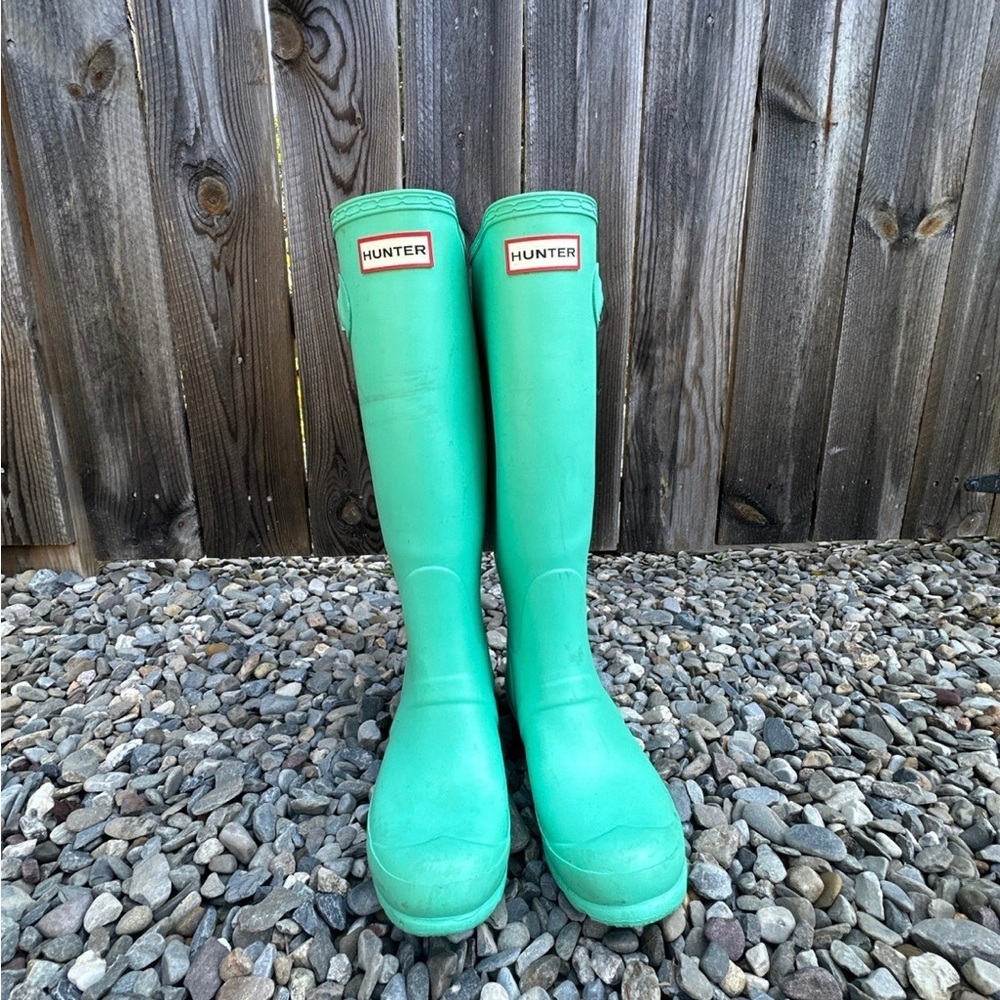 Hunter Tall Boots - Mint Green